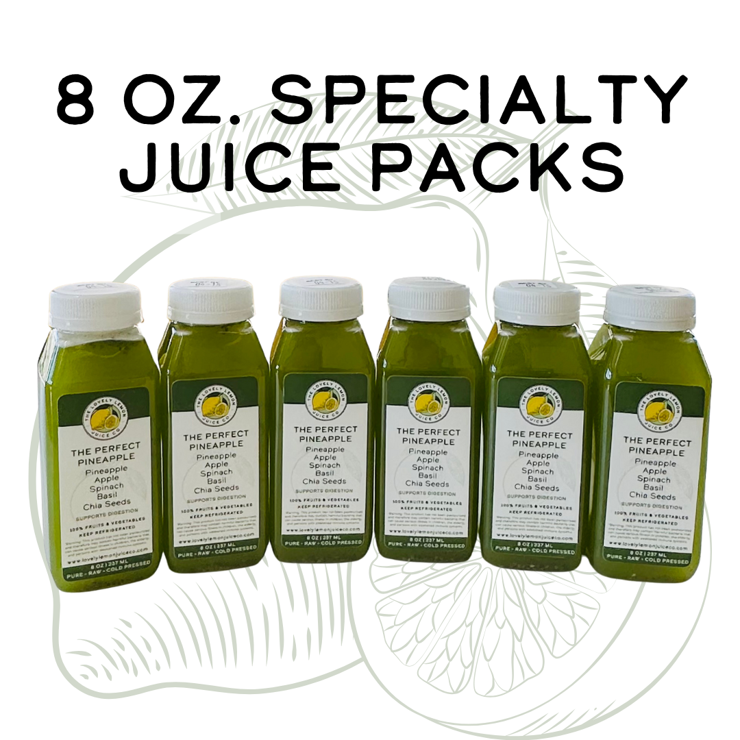 8 oz. Specialty Menu | The Lovely Lemon Juice Co.